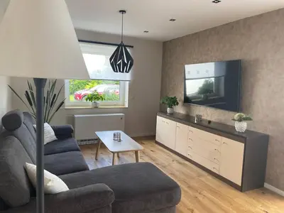 TV/Unterhaltungsangebot in der Unterkunft Neue Ferienwohnung mit Terrasse
