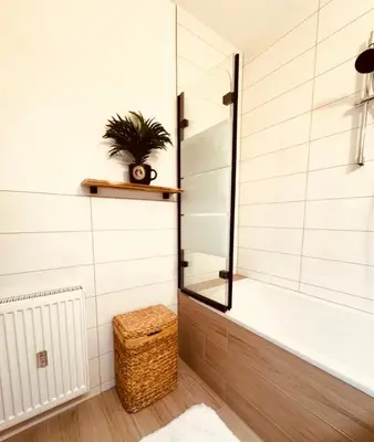 Ein Badezimmer in der Unterkunft Zentrale Wohlfühloase