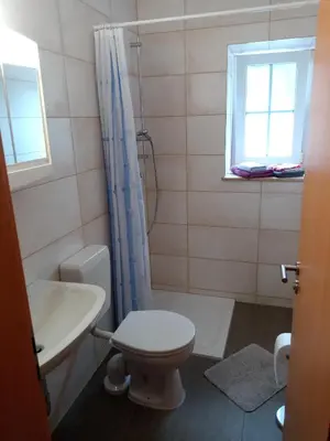 Ein Badezimmer in der Unterkunft Ferienwohnung Kuhstall