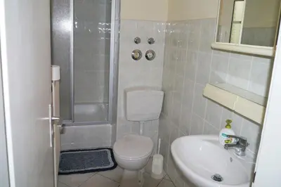 Ein Badezimmer in der Unterkunft Ferienwohnung Pferdestall