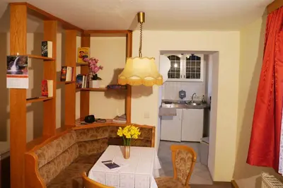 Küche/Küchenzeile in der Unterkunft Ferienwohnung Pferdestall