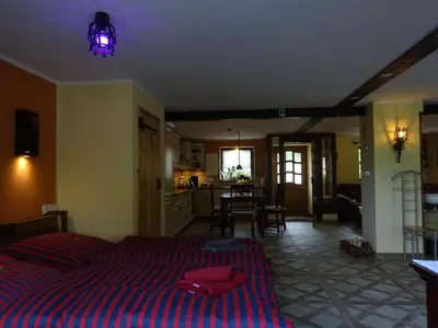 Ein Bett oder Betten in einem Zimmer der Unterkunft Auszeit Posthausen