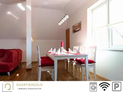 Grundriss der Unterkunft Monteurwohnung mit Stil