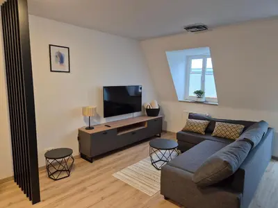 TV/Unterhaltungsangebot in der Unterkunft Ferienwohnung 