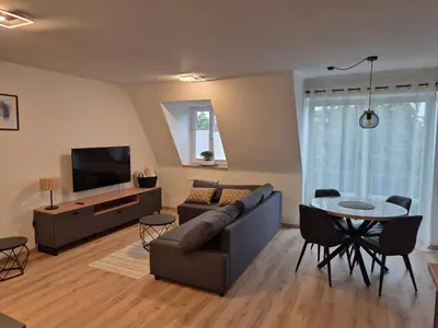 TV/Unterhaltungsangebot in der Unterkunft Ferienwohnung 