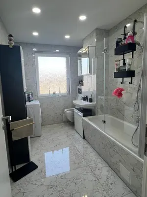 Ein Badezimmer in der Unterkunft Saphierblue Appartment