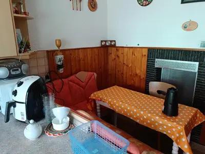 Küche/Küchenzeile in der Unterkunft Silberranch Niederlichtenau