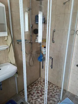 Ein Badezimmer in der Unterkunft Silberranch Niederlichtenau