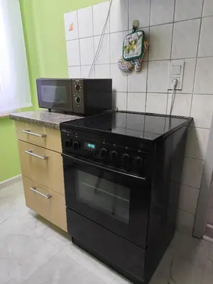 Küche/Küchenzeile in der Unterkunft Ferienwohnung Schiekel