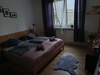 Ein Bett oder Betten in einem Zimmer der Unterkunft Harmonie