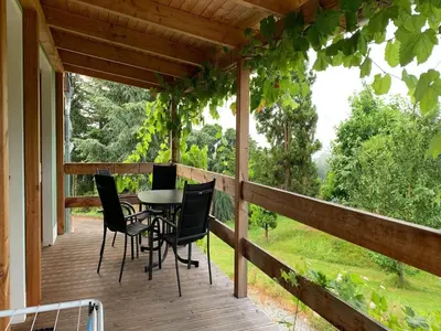 Ein Garten an der Unterkunft Familienurlaub mit Pool, Mittelndorf