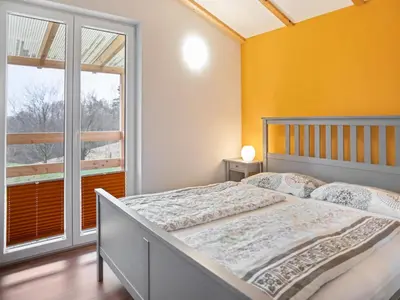 Ein Bett oder Betten in einem Zimmer der Unterkunft Familienurlaub mit Pool, Mittelndorf