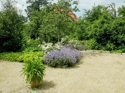 Ein Garten an der Unterkunft Cozy Apartment In Villa Near Pillnitzer Schloss