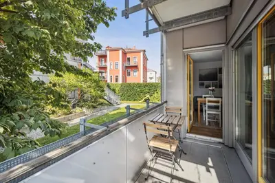 Ein Balkon oder eine Terrasse in der Unterkunft Royal Garden Residence