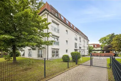 Das Gebäude in dem sich die Ferienwohnung befindet