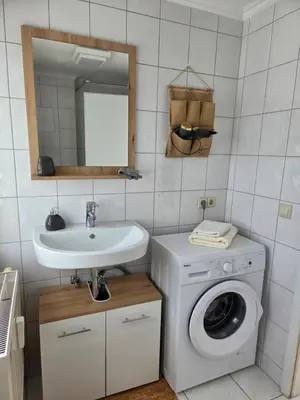 Ein Badezimmer in der Unterkunft Ferienwohnung bei Meißen