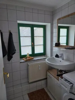 Ein Badezimmer in der Unterkunft Ferienwohnung bei Meißen