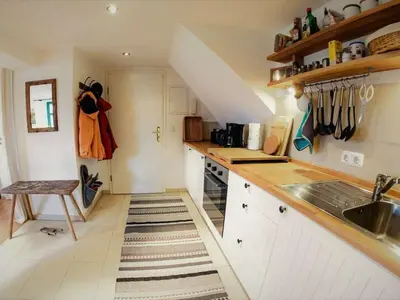 Küche/Küchenzeile in der Unterkunft dreamlike Elb-Chalet