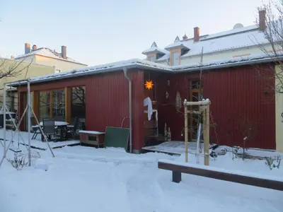 Gartenhaus Klotzsche im Winter