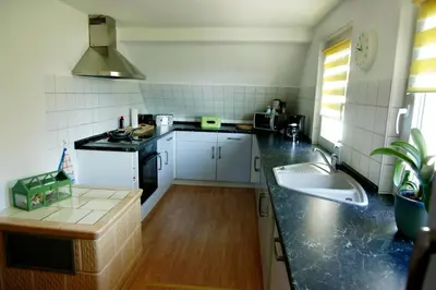 Küche/Küchenzeile in der Unterkunft Ferienwohnung Maul