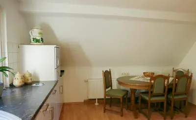 Küche/Küchenzeile in der Unterkunft Ferienwohnung Maul