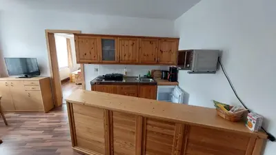Küche/Küchenzeile in der Unterkunft Ferienwohnung Echtner