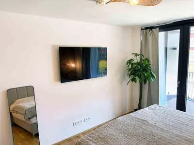Ein Bett oder Betten in einem Zimmer der Unterkunft Marina Garden - Barrierefrei