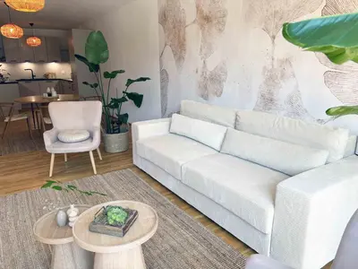 Ein Sitzbereich in der Unterkunft Marina Garden - Barrierefrei