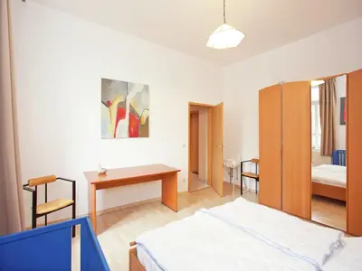 Ein Bett oder Betten in einem Zimmer der Unterkunft Elegant Villa in Borstendorf
