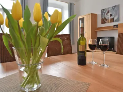 Getränke in der Unterkunft Villa in Borstendorf nahe Erzgebirge