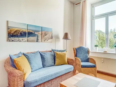 Ein Sitzbereich in der Unterkunft Mountain Bliss in Borstendorf