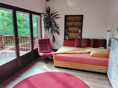 Ein Bett oder Betten in einem Zimmer der Unterkunft Einzelzimmer Miniloft