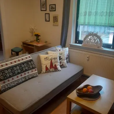 Ein Bett oder Betten in einem Zimmer der Unterkunft Taurasteinblick