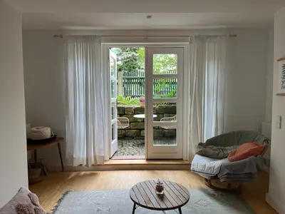 Ein Bett oder Betten in einem Zimmer der Unterkunft Kleinod in Dresden Blasewitz