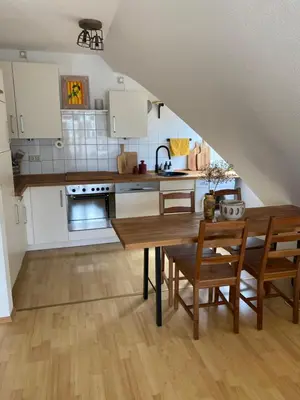 Küche/Küchenzeile in der Unterkunft Lichtblick