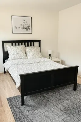 Ein Bett oder Betten in einem Zimmer der Unterkunft Zimmer nähe Dresden