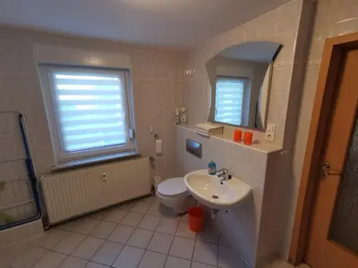 Ein Badezimmer in der Unterkunft Ferienwohnung Lohrum