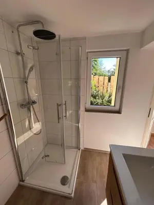 Ein Badezimmer in der Unterkunft Ferienhaus Abendsonne