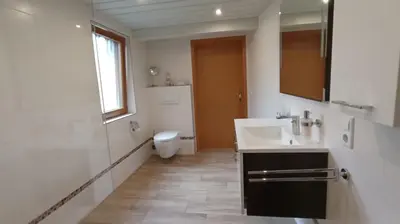 Ein Badezimmer in der Unterkunft Ferienhäuser Radebeul 