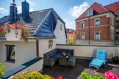 Das Gebäude in dem sich die Ferienwohnung befindet