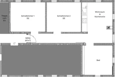 Grundriss der Unterkunft Vierseithof 