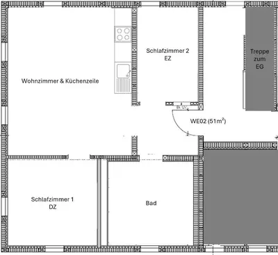 Grundriss der Unterkunft Vierseithof 