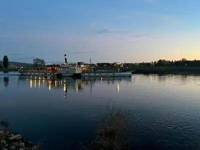Blick auf einen Fluss in der Nähe der Ferienwohnung