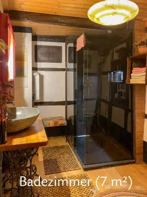 Grundriss der Unterkunft Romantische und museal eingerichtete Ferienwohnung
