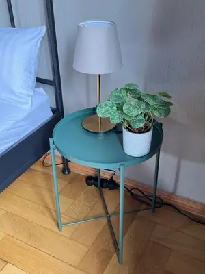 Ein Bett oder Betten in einem Zimmer der Unterkunft K2-Project - JugendSTIL - Kaßberg pur erleben