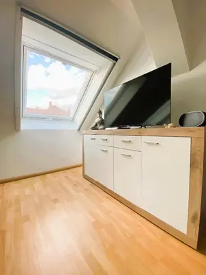 Küche/Küchenzeile in der Unterkunft Gemütliches Altbauapartment III