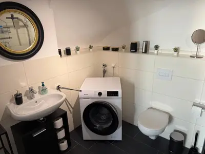 Ein Badezimmer in der Unterkunft Cozy Castle Königstein - Moderne 69 qm Unterkunft