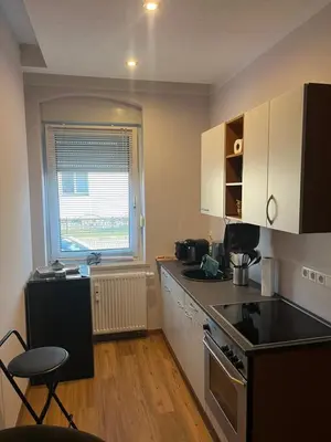 Küche/Küchenzeile in der Unterkunft Wohnung im Stadtzentrum