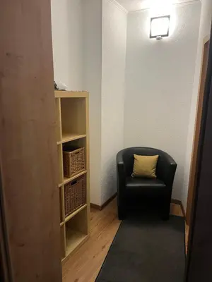 Ein Sitzbereich in der Unterkunft Wohnung im Stadtzentrum