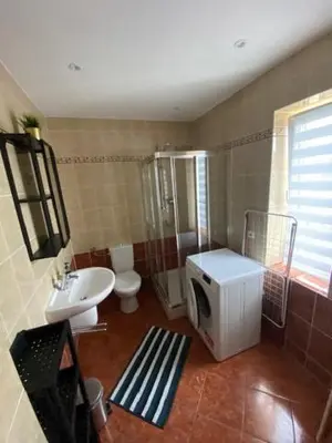 Ein Badezimmer in der Unterkunft Ferienwohnung 2 am Holzwurm